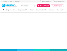 Tablet Screenshot of laboratoires-unisson.com